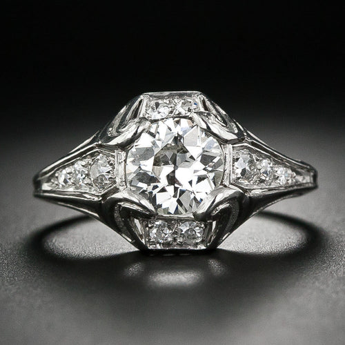 1.01 Carat Art Deco Diamond Ring by Walton & Co - 5