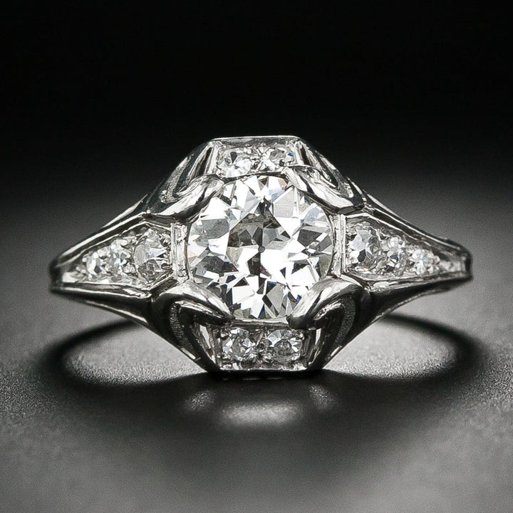 1.01 Carat Art Deco Diamond Ring by Walton & Co