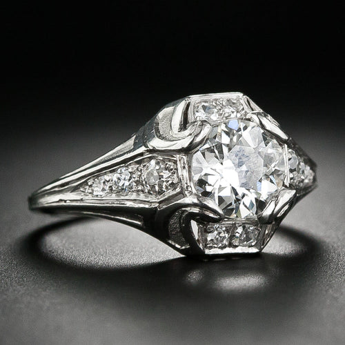 1.01 Carat Art Deco Diamond Ring by Walton & Co - 6