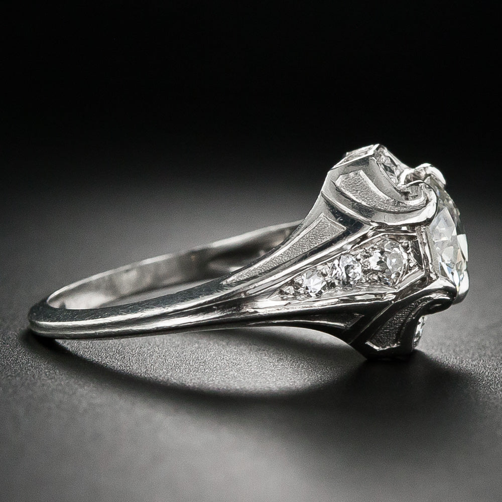 1.01 Carat Art Deco Diamond Ring by Walton & Co - 7