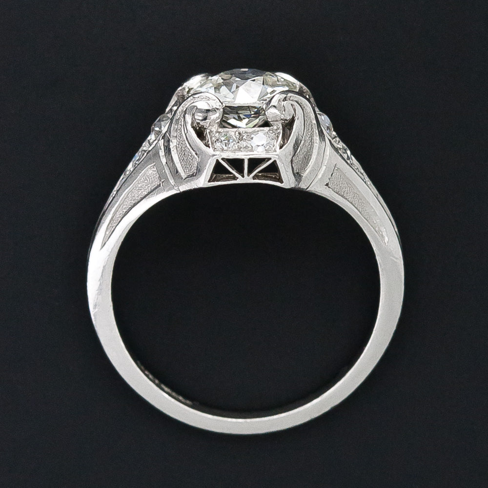 1.01 Carat Art Deco Diamond Ring by Walton & Co - 8