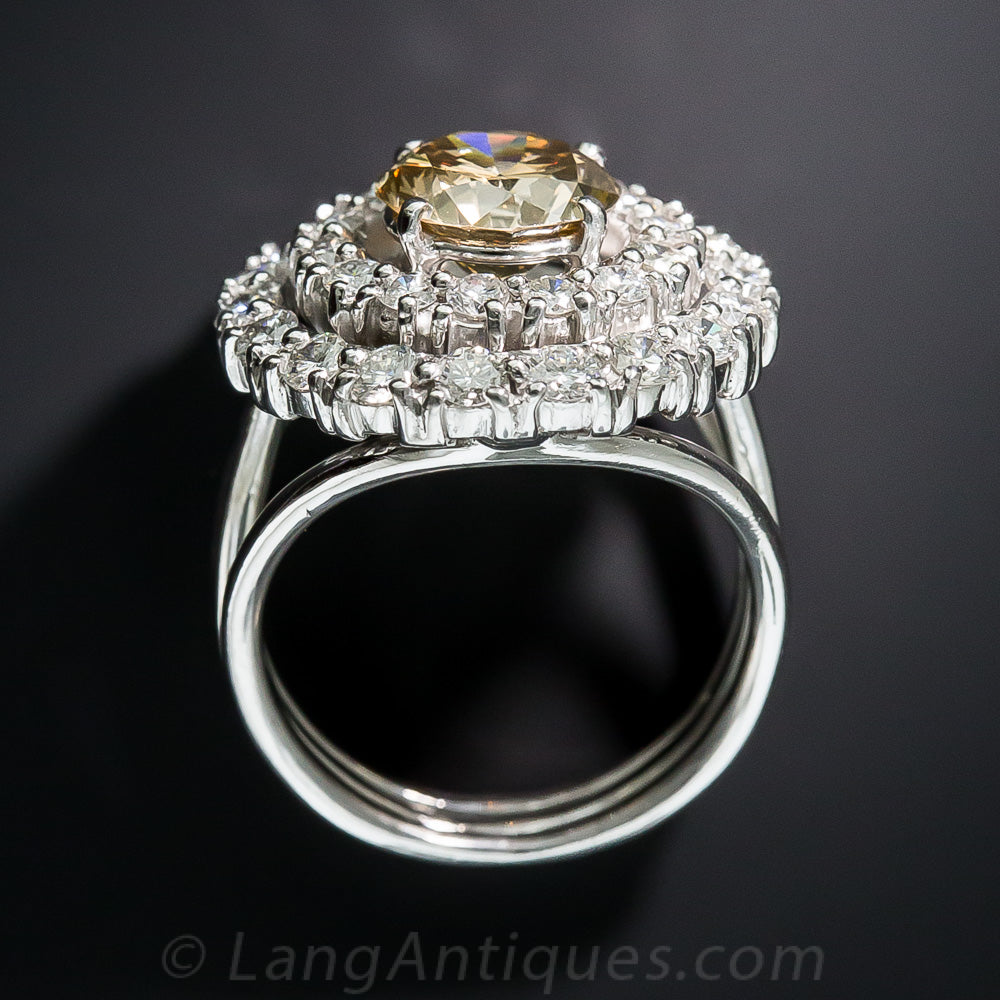 1.81 Carat Fancy Brown-Yellow Diamond Ring - GIA - 5