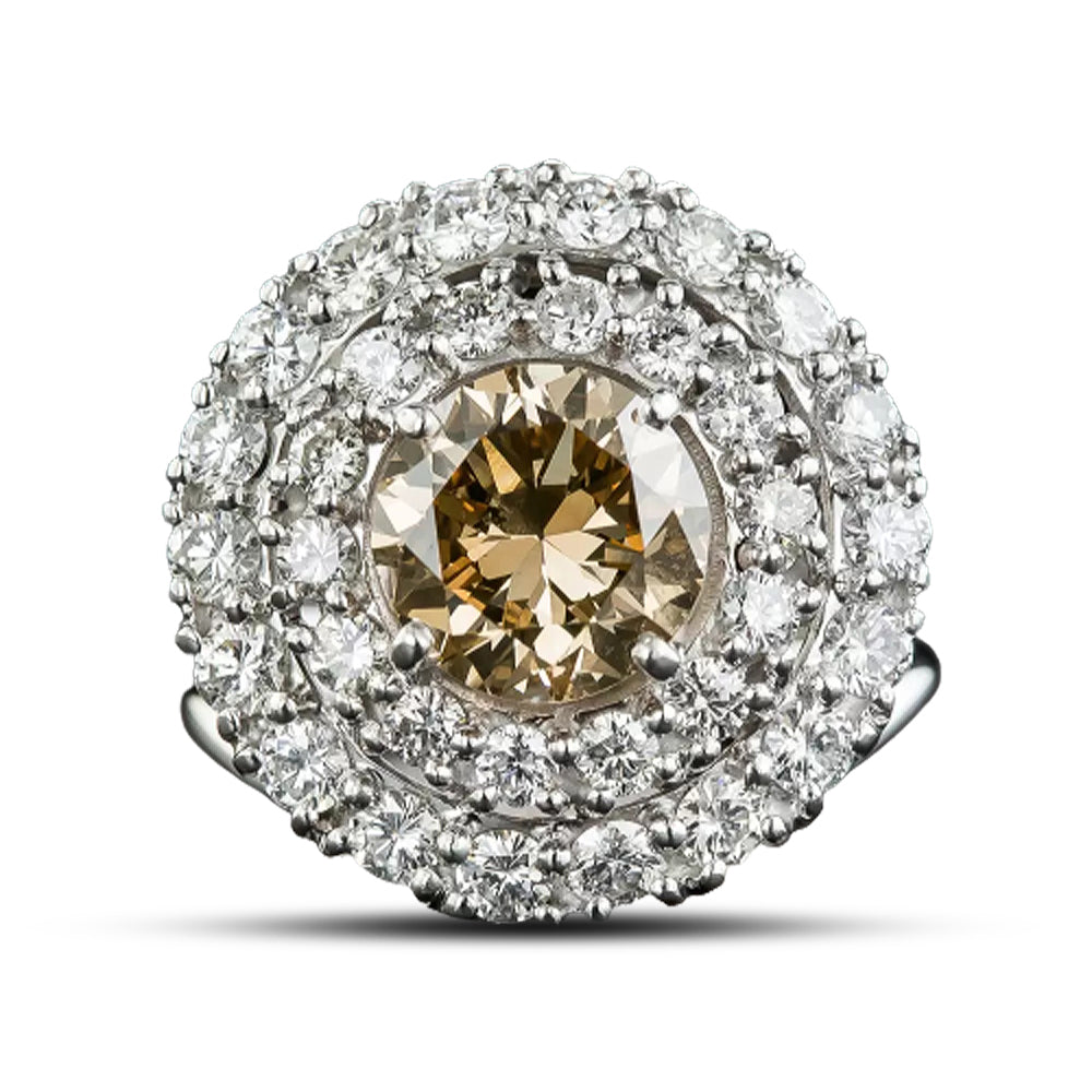 1.81 Carat Fancy Brown-Yellow Diamond Ring - GIA - 5
