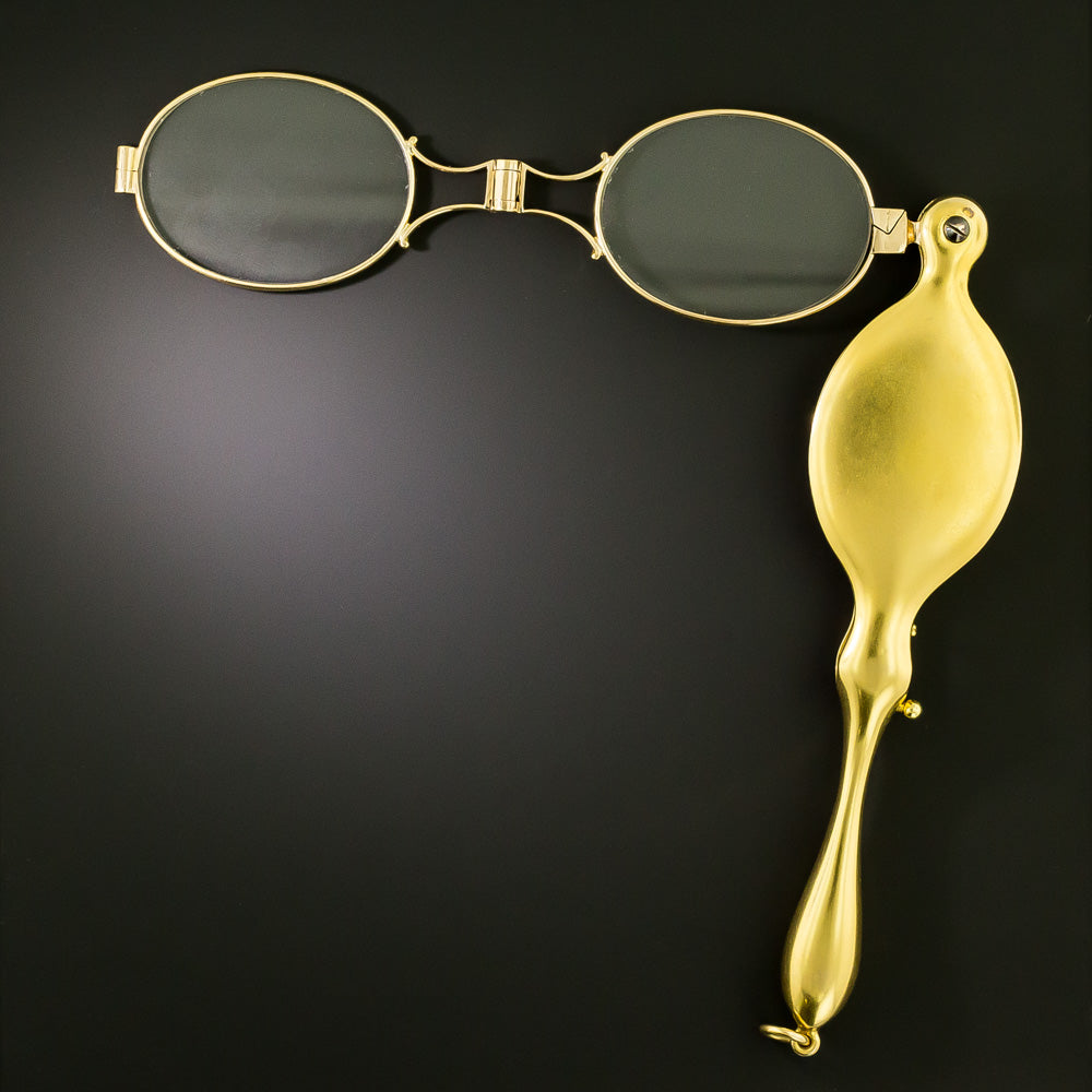 14K Lorgnette with Diamond Accent, c.1900 - 8