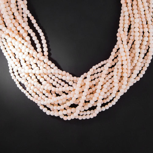 15-Strand Coral Bead Necklace - 3