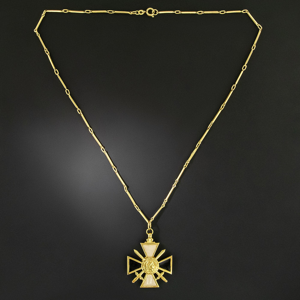 Croix de Guerre Pendant Necklace - 3