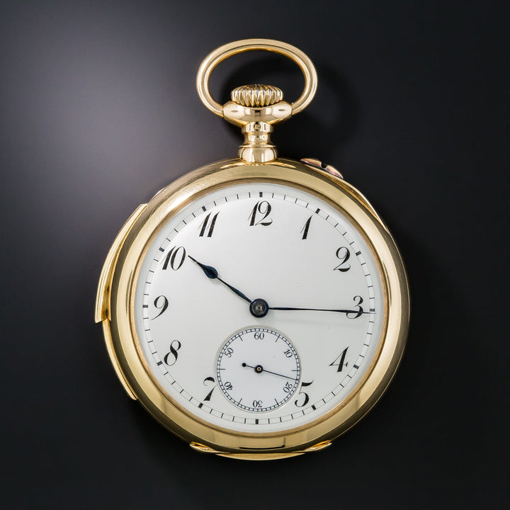 18K Gold Repeater Pocket Watch by G. Braillard