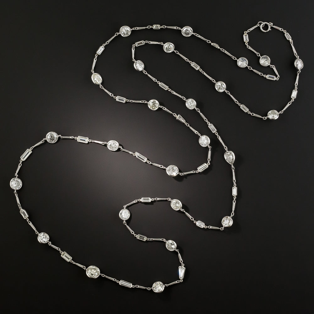 30 Carats Diamonds-by-the-Yard Necklace - 4
