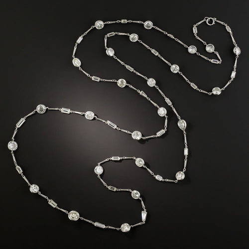 30 Carats Diamonds-by-the-Yard Necklace - 4