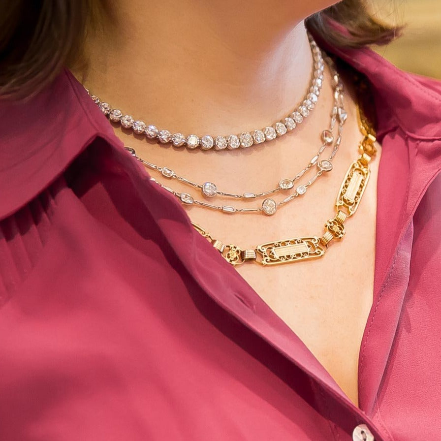 30 Carats Diamonds-by-the-Yard Necklace - 6