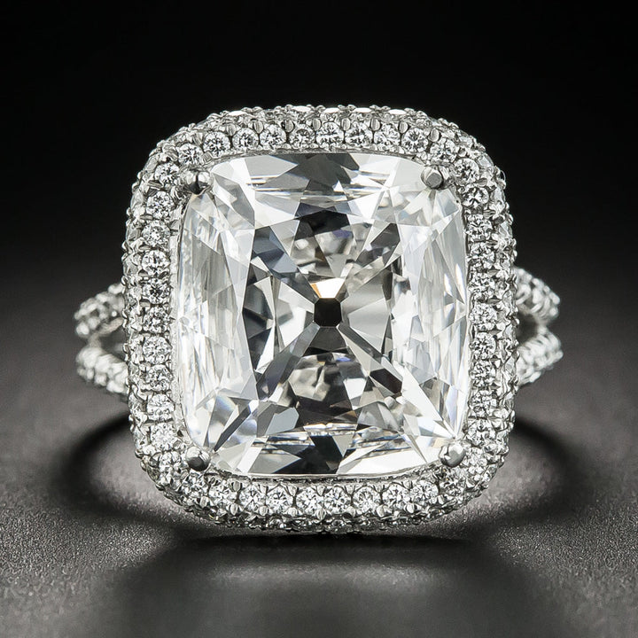 5.56 Carat Antique Cushion-Cut Diamond in Oscar Heyman Mounting - GIA G VS2