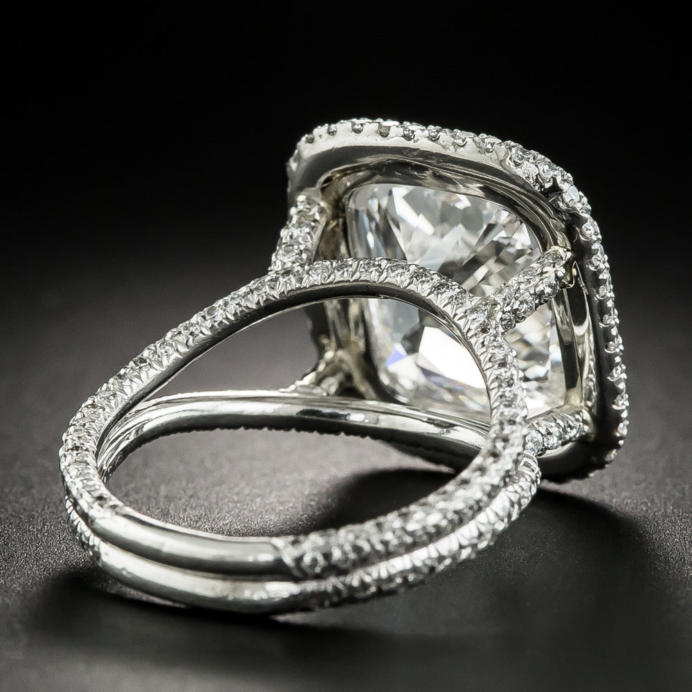 5.56 Carat Antique Cushion-Cut Diamond in Oscar Heyman Mounting - GIA G VS2 - 5