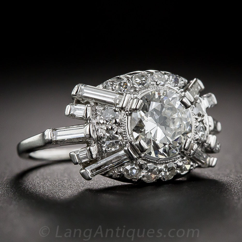 .86 Carat Diamond Late Art Deco Ring - 3