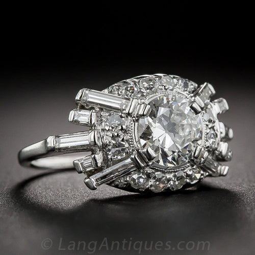 .86 Carat Diamond Late Art Deco Ring - 3