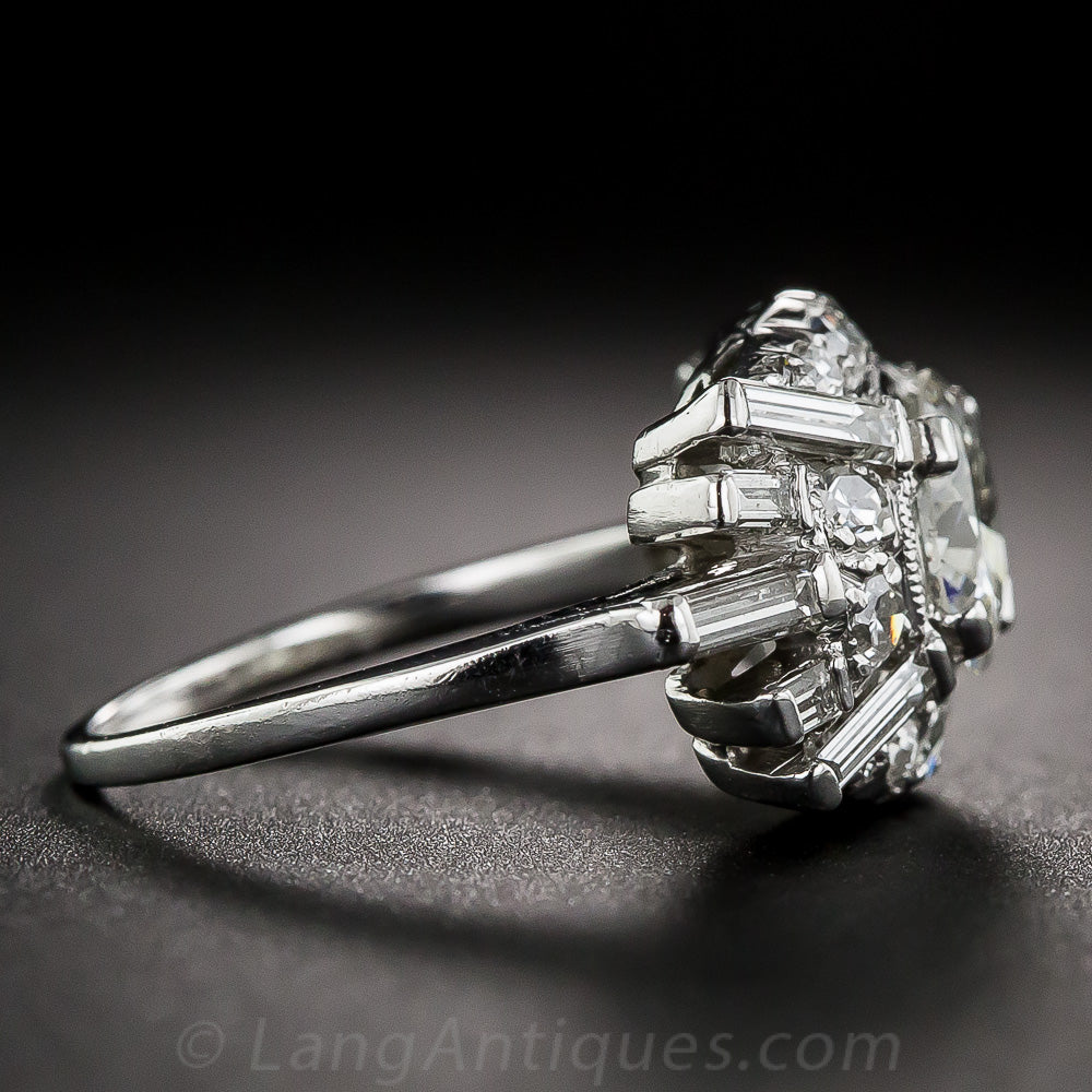 .86 Carat Diamond Late Art Deco Ring - 4