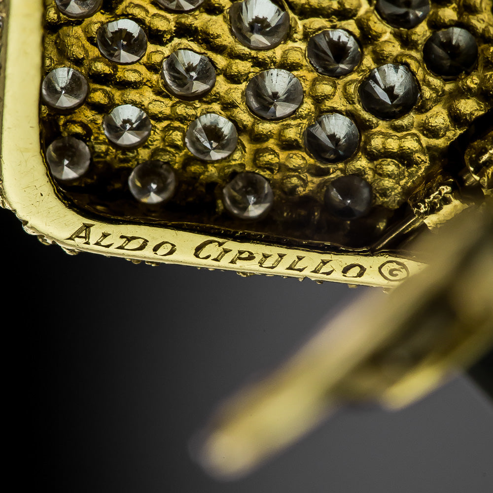 Aldo Cipullo/Cartier Onyx and Diamond Dangle Earrings - 5