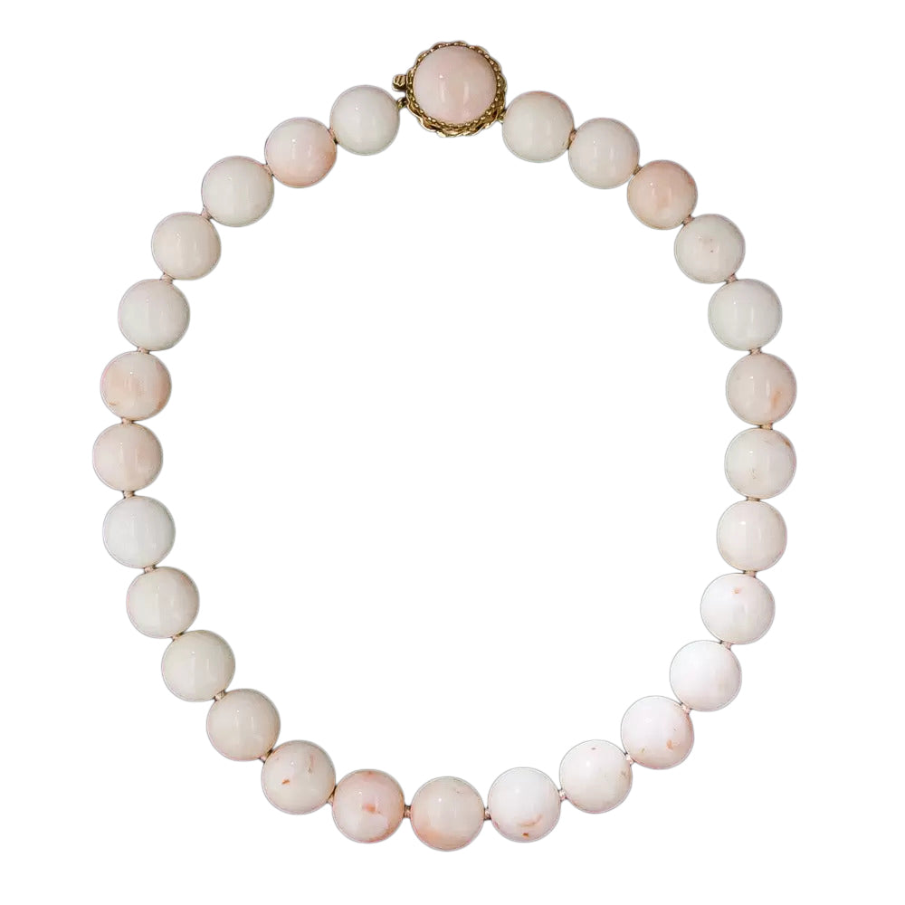 Angel Skin Coral Bead Necklace - 3