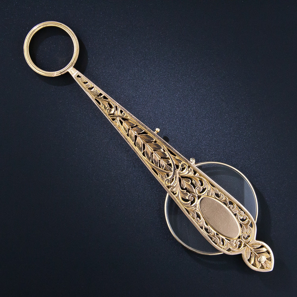 Antique 14K Gold Lorgnette - 6