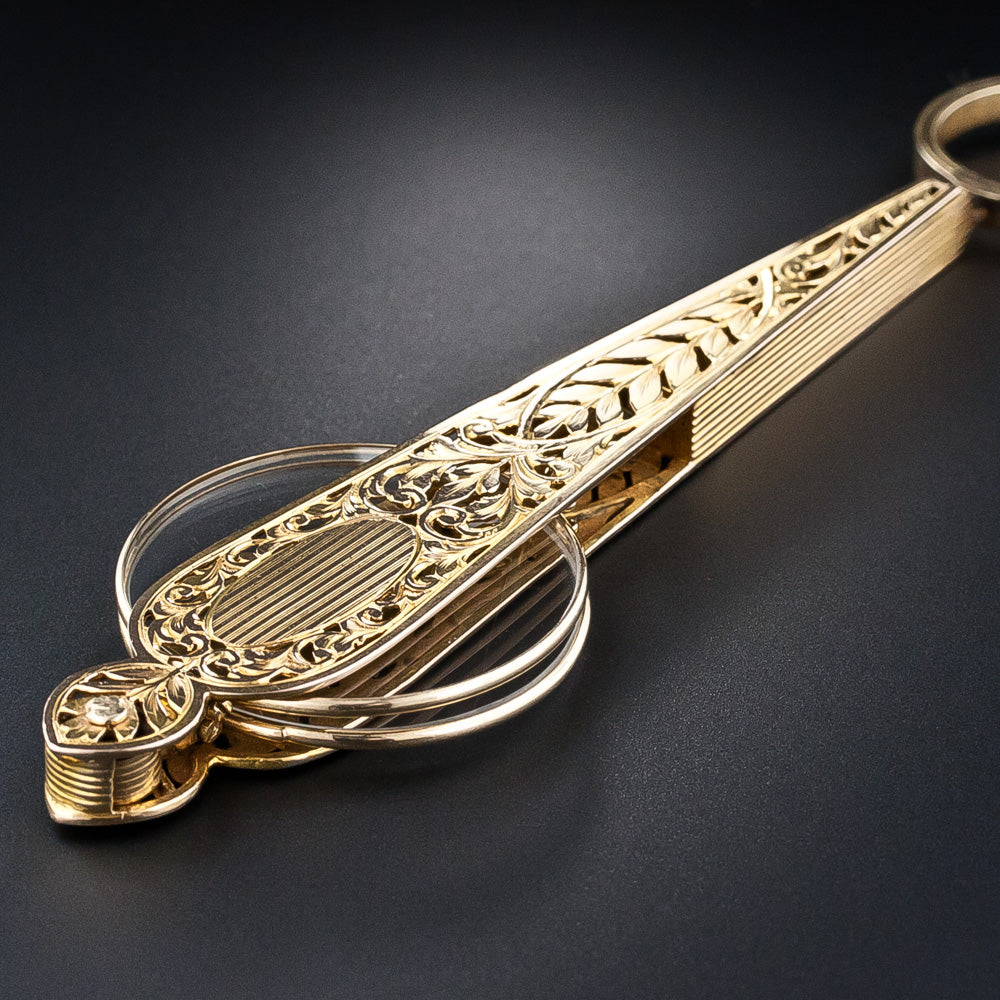 Antique 14K Gold Lorgnette - 8