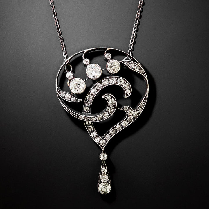 Antique Austro-Hungarian Diamond Pendant/Brooch