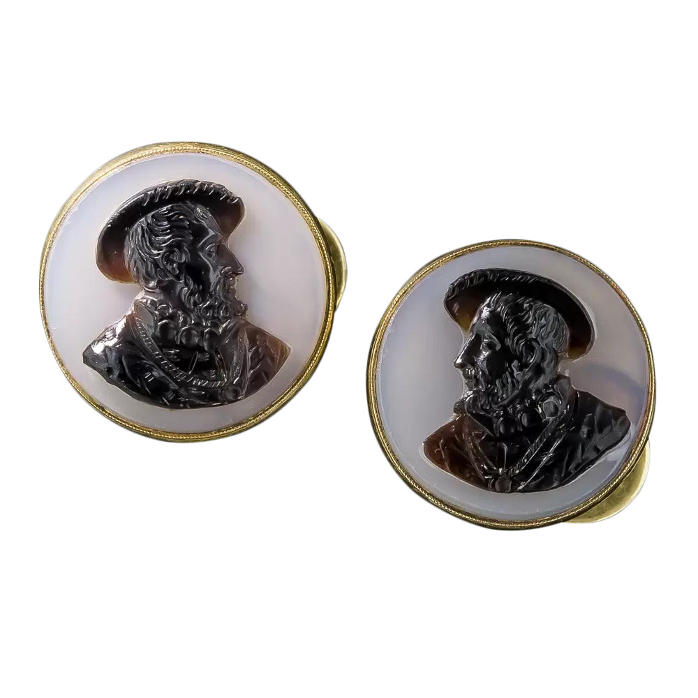 Antique Cameo Cufflinks - 4