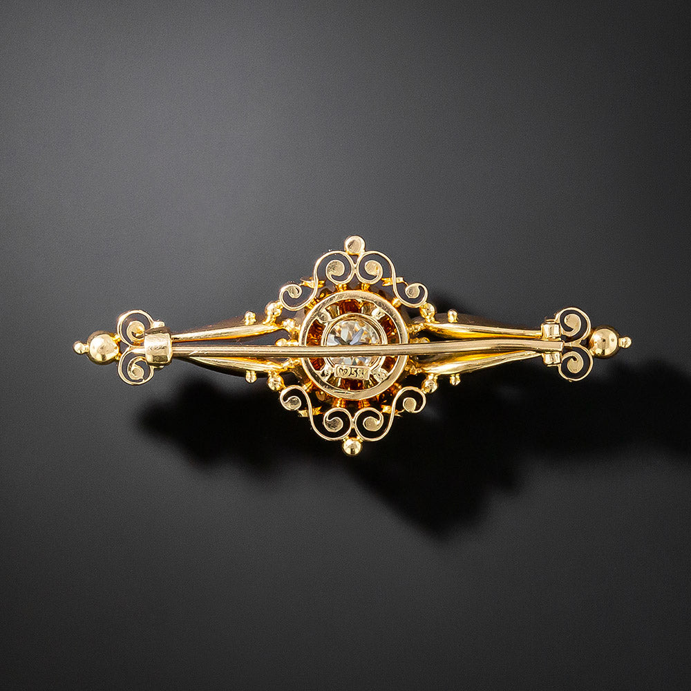 Antique Diamond Brooch, Circa 1890 - 3
