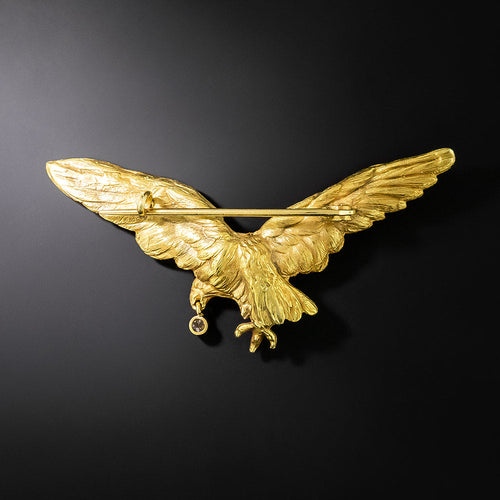  Antique Flying Eagle Brooch, England, Circa 1900 - 3