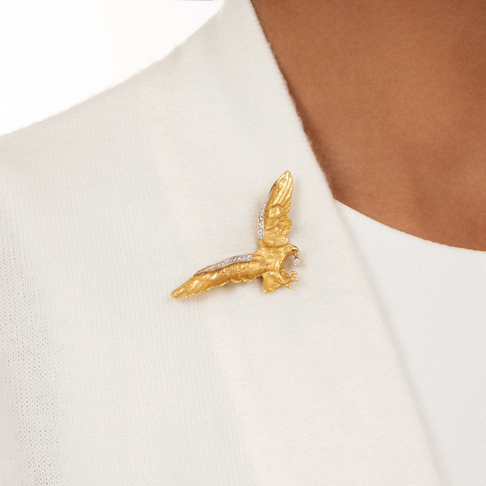  Antique Flying Eagle Brooch, England, Circa 1900 - 4