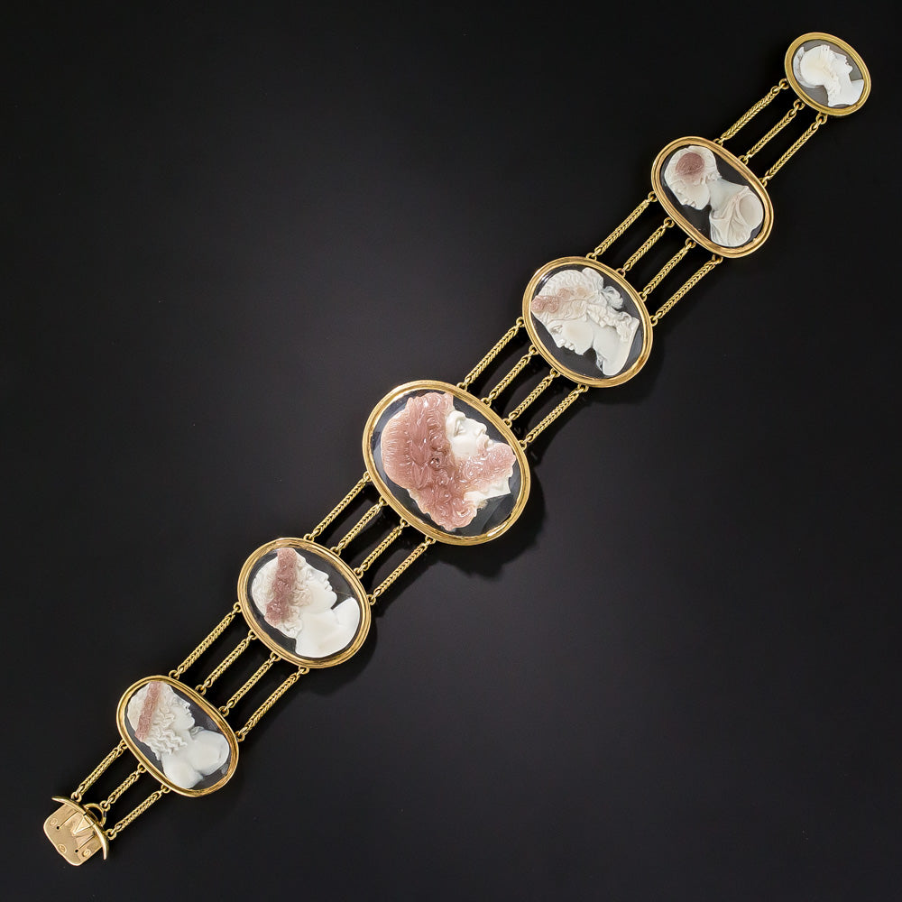 Antique Hardstone Cameo Bracelet - 6