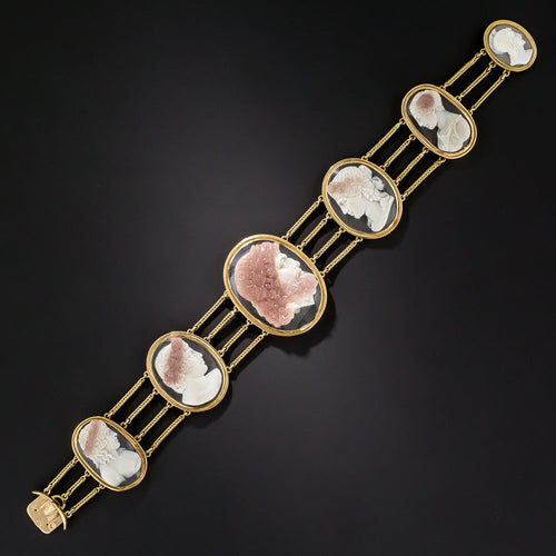 Antique Hardstone Cameo Bracelet - 6