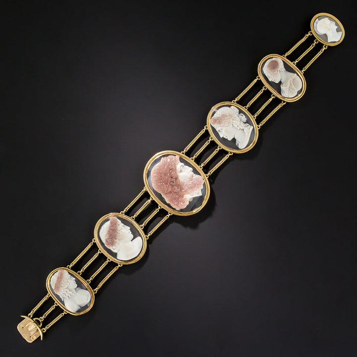 Antique Hardstone Cameo Bracelet