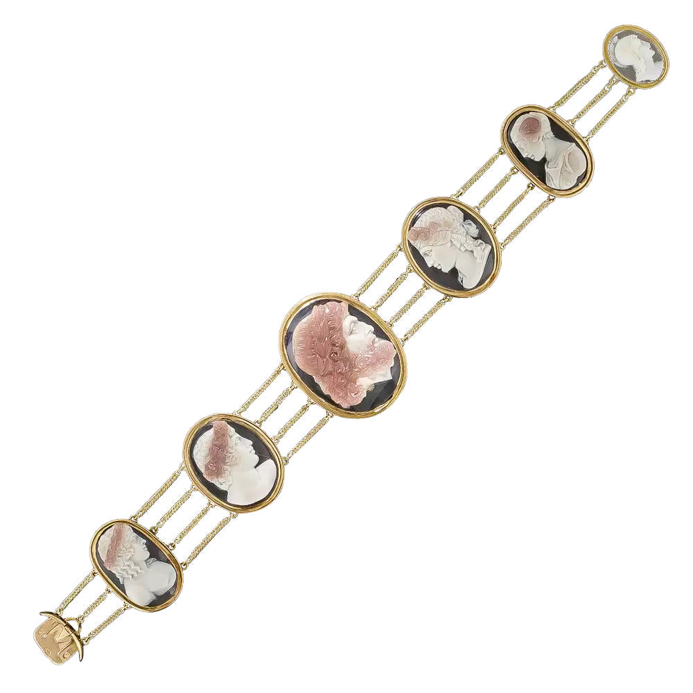 Antique Hardstone Cameo Bracelet - 11