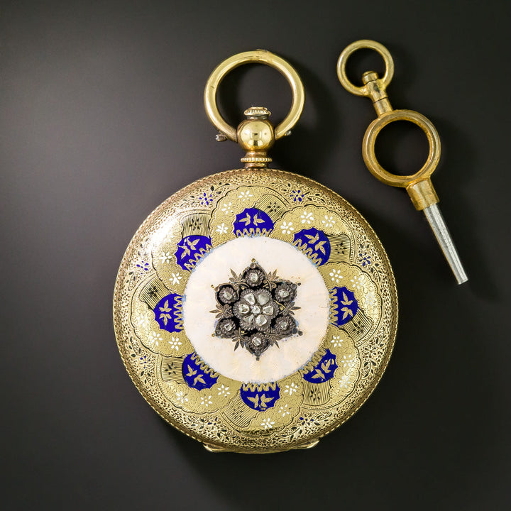 Antique Jules Perrenoud Key Wind Pocket Watch