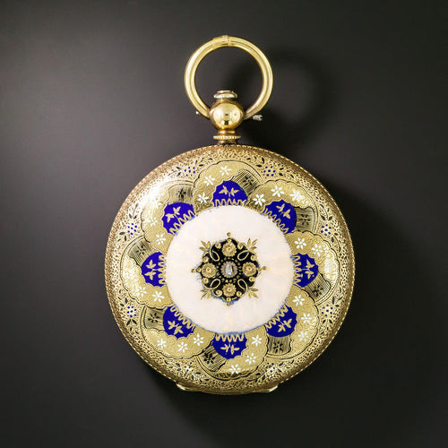 Antique Jules Perrenoud Key Wind Pocket Watch - 6