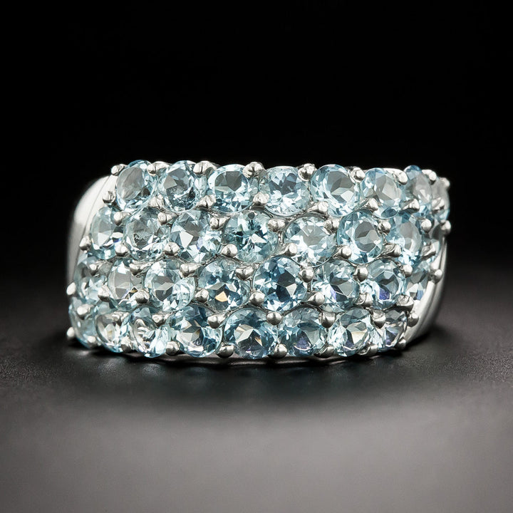Aquamarine Band Ring