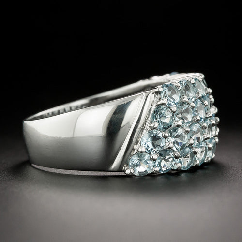 Aquamarine Band Ring - 4