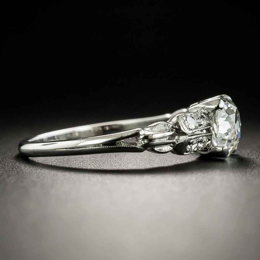 Art Deco 1.00 Carat Diamond Engagement Ring - GIA G SI1 - 3