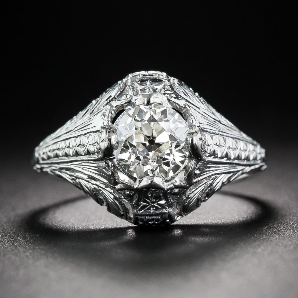 Art Deco 1.00 Carat Diamond Engagement Ring - 1