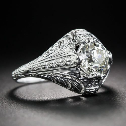 Art Deco 1.00 Carat Diamond Engagement Ring - 2