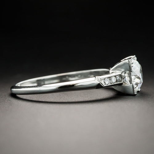 Art Deco 1.00 Carat Diamond Ring by Maurice Tishman - GIA E VS1  - 3