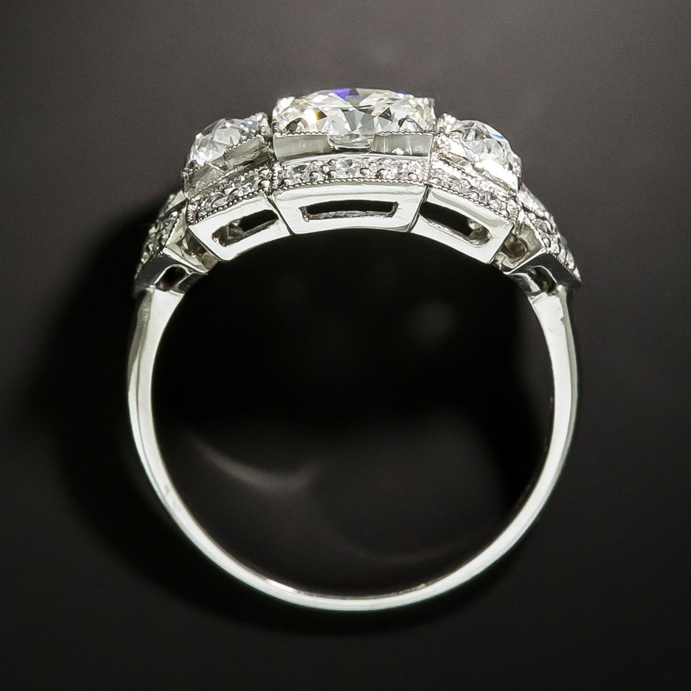 Art Deco 1.01 Carat Diamond Engagement Ring - GIA  G VS2  - 5