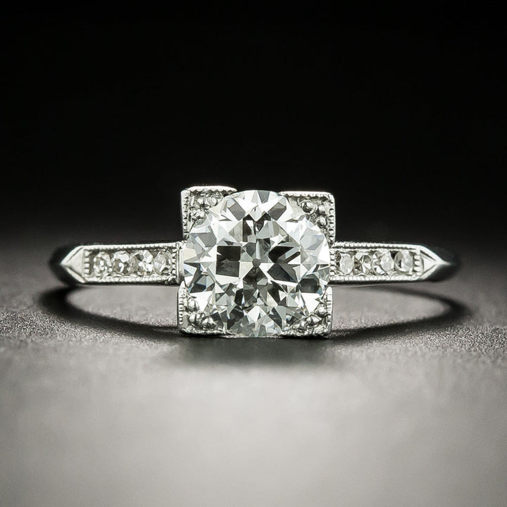 Art Deco 1.02 Carat Diamond Ring - GIA H SI1