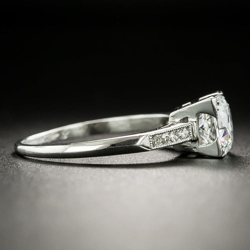 Art Deco 1.02 Carat Diamond Ring - GIA H SI1 - 3