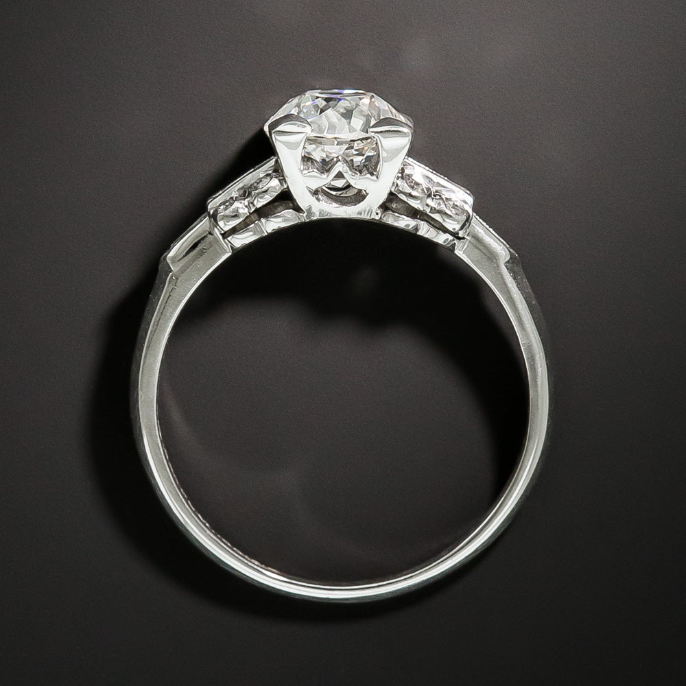 Art Deco 1.03 Carat Diamond Engagement Ring - GIA G VS2 - 5