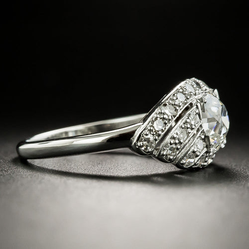 Art Deco 1.03 Carat Diamond Engagement Ring - GIA G VS2 - 3