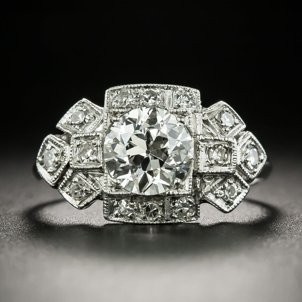 Art Deco 1.04 Carat Diamond Engagement Ring - GIA I VS2 - 2
