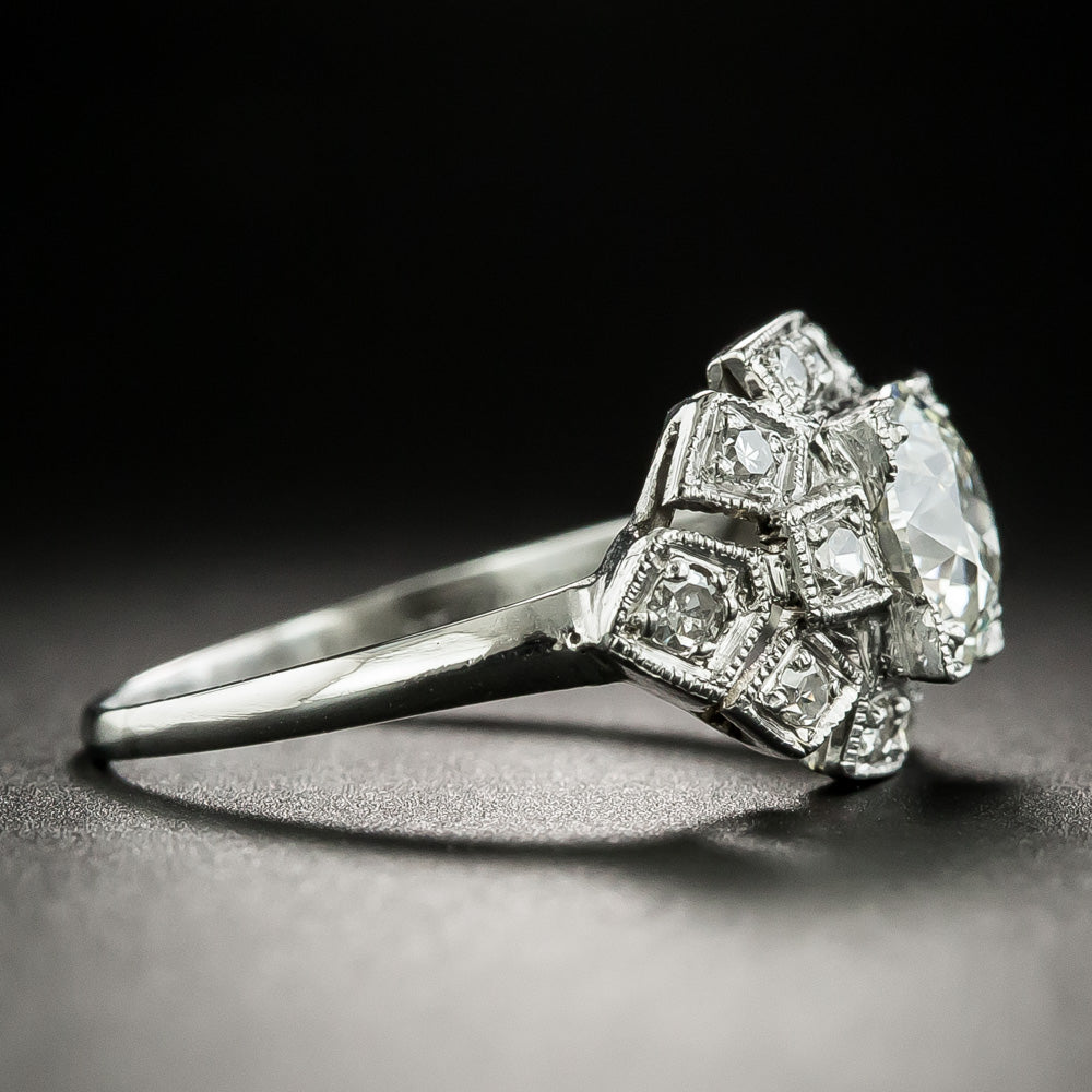 Art Deco 1.04 Carat Diamond Engagement Ring - GIA I VS2 - 3