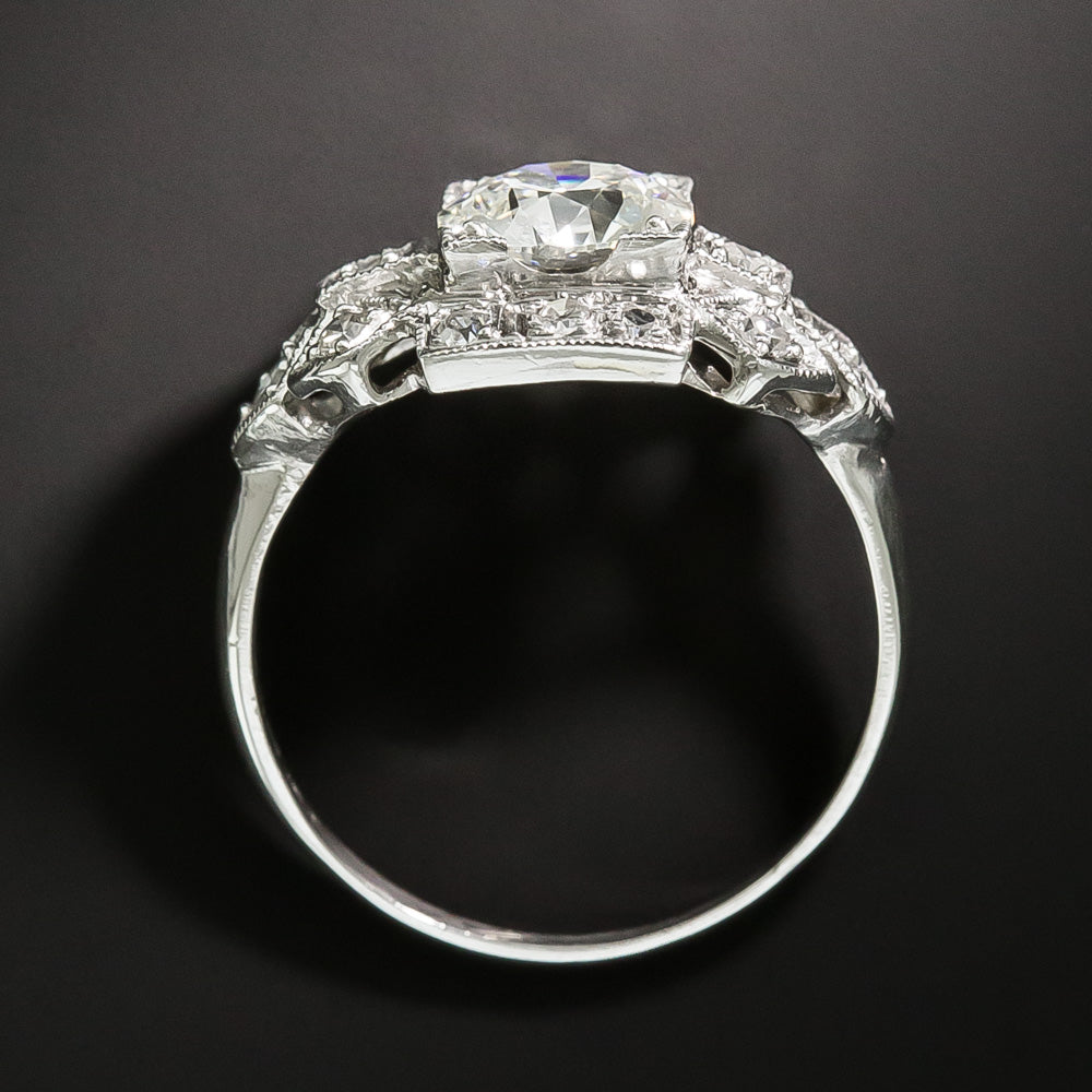 Art Deco 1.04 Carat Diamond Engagement Ring - GIA I VS2 - 4