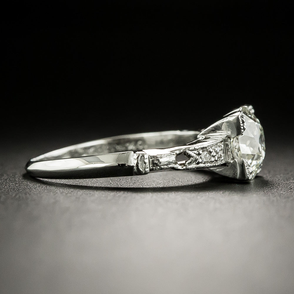 Art Deco 1.05 Carat Diamond Engagement Ring - GIA J VVS2 - 3