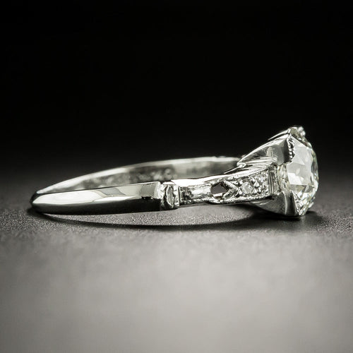 Art Deco 1.05 Carat Diamond Engagement Ring - GIA J VVS2 - 3